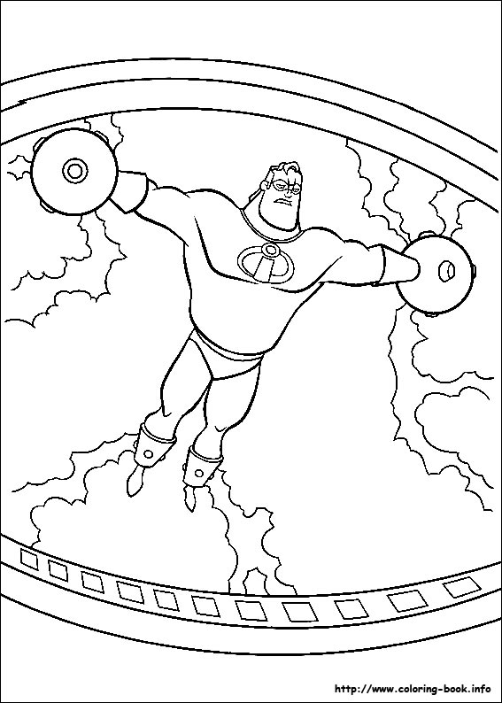 The Incredibles coloring picture